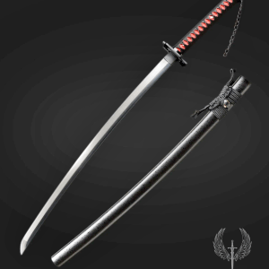 Ichigo Kurosaki Inspired Black Katana – 41” Anime Samurai Sword Replica | Cosplay Prop & Decorative Display Piece
