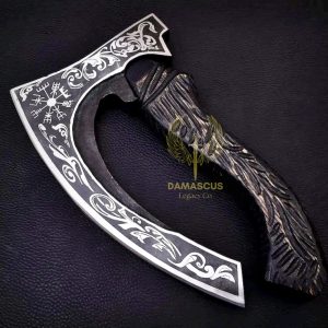 Handcrafted Viking Pizza Cutter Replica | Nordic Fantasy Decor